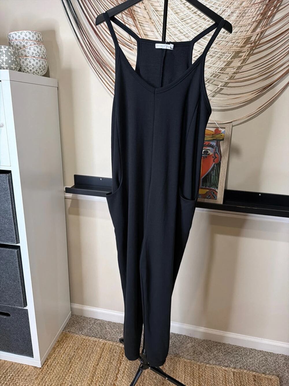 Sincerely, Jules black baggy romper, NWT M sweatshirt, 3187